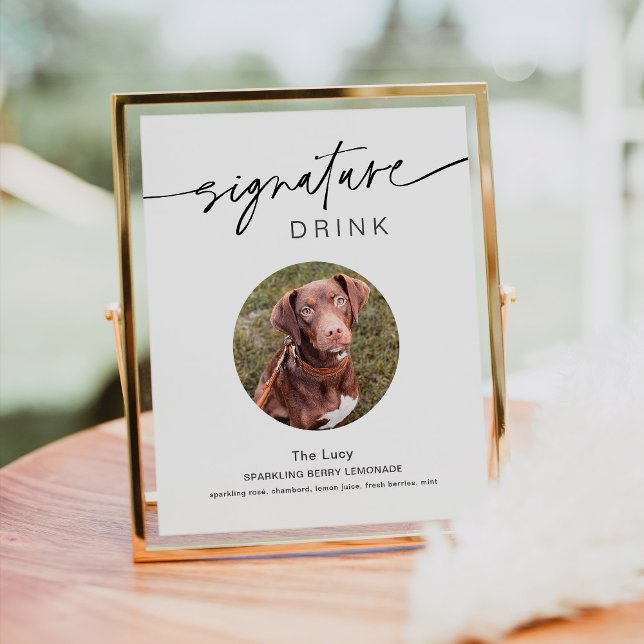 EVERLEIGH Pet Signature Drink Wedding Sign (Creator Uploaded)