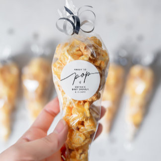 EVERLEIGH Ready To Pop Popcorn Favour Sticker