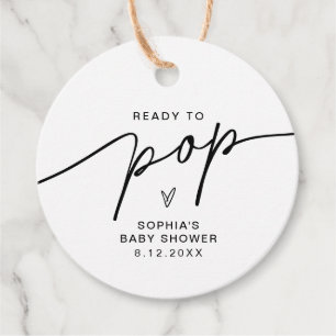 EVERLEIGH Ready To Pop Popcorn Favour Sticker Favo Favour Tags