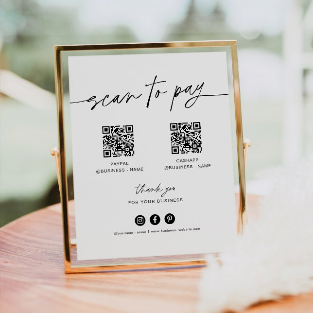 EVERLEIGH Scan To Pay Mobile Checkout Sign (Creator Uploaded)