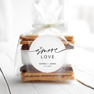 EVERLEIGH S'more Love Favour 3" Round Sticker