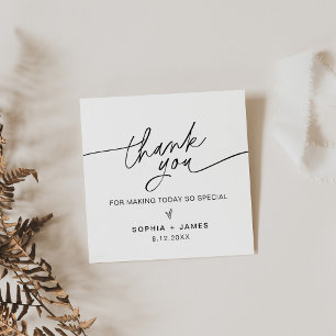 EVERLEIGH Thank You Sign Square Tag