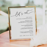 EVERLEIGH Wedding Dinner Menu Sign 8x10<br><div class="desc">Everleigh Collection - a stunning and minimalist collection that features a modern calligraphy font that is both chic and stylish. This collection offers a timeless and elegant design that is perfect for any event, from weddings to baby showers and everything in between. Embrace the elegance and sophistication of the Everleigh...</div>