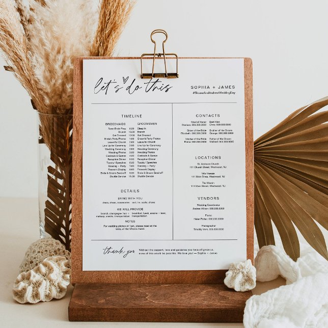 EVERLEIGH Wedding Party Timeline & Info (Creator Uploaded)