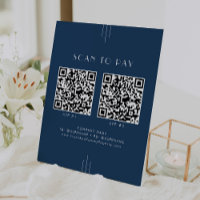 EVERLY Art Deco Navy Business 2 Apps Scan To Pay