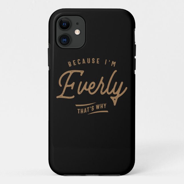 Everly Name Personalised Birthday Name Everly Case-Mate iPhone Case (Back)