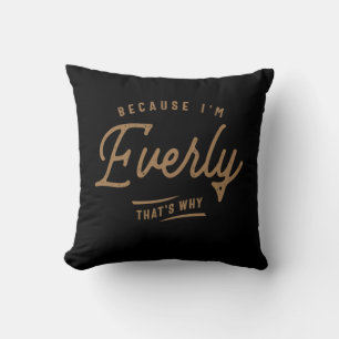 Everly Name Personalised Birthday Name Everly Cushion