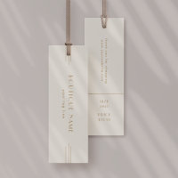 EVERLY Vintage Cream Gold Hang Tag Label Price Tag