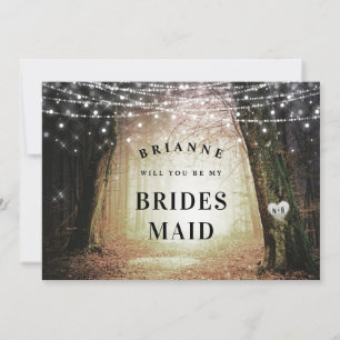 Evermore Enchanted Bridesmaid Proposal Card