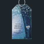 Evermore | Enchanted Forest | Blue Bridal Shower Gift Tags<br><div class="desc">Evermore | Enchanted Fairy Forest | Navy Blue Wedding Invitation Suite. Dreamy magical fantasy woodland, with ethereal string lights and faerie orbs glowing and sparkling all around. The image has a moonlit glow, for a romantic night wedding venue lit up. This bewitching design is sure to mesmerise your guests! The...</div>