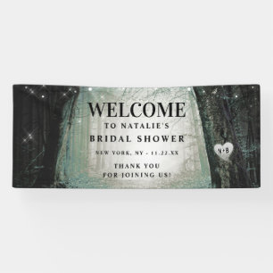 Evermore Enchanted Forest Bridal Shower Welcome Banner