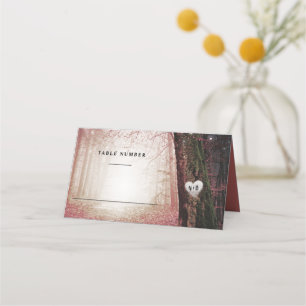 Evermore   Enchanted Forest   Pink Table Number Place Card