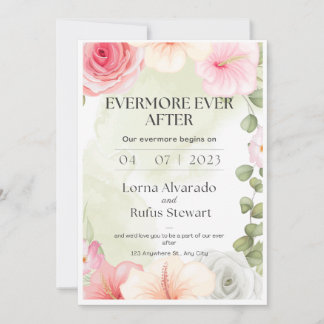 Evermore Ever After Wedding Digital Invite
