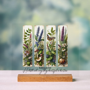 Everthing beautiful in His time botanical Acrylic Sign