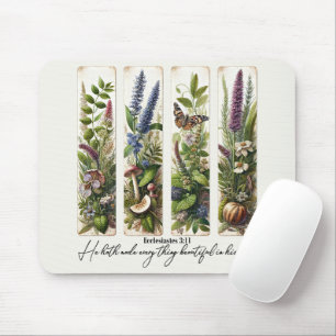 Everthing beautiful in His time botanical Mouse Pad