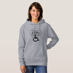 Every Ability Belongs Inclusive Minimalist Hoodie