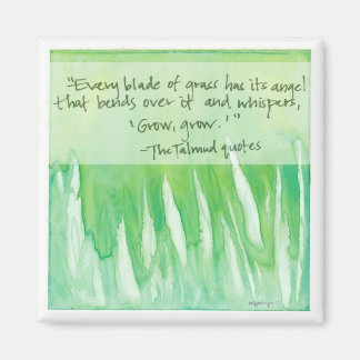 every blade of grass square magnet