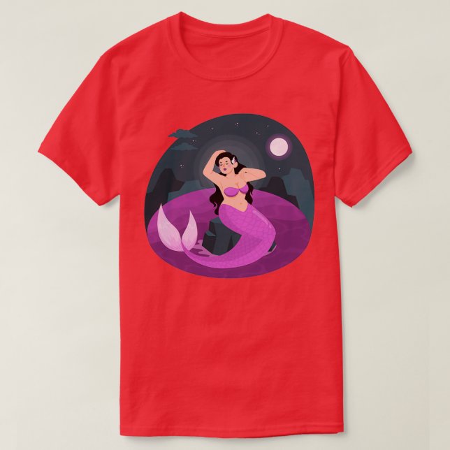 Every body can be a Mermaid poster T-Shirt (Design Front)