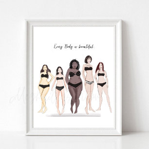 Every body is beautiful, poster