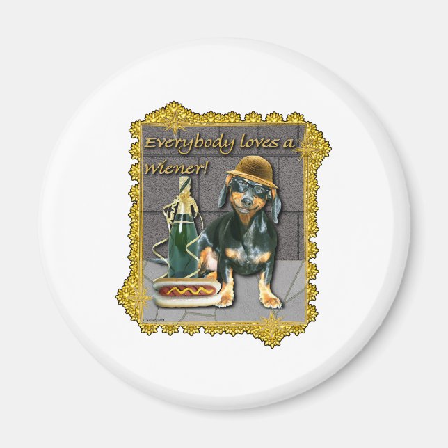 EVERY BODY LOVES A WIENER MAGNET (Front)