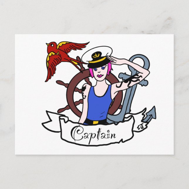 Every body sailor pin up postcard (Front)