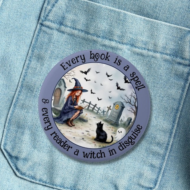 Every Book is a Spell 7.5 Cm Round Badge (Creator Uploaded)