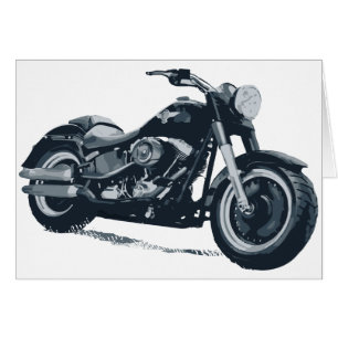 Every Boy loves a Fat Blue American Motorcycle