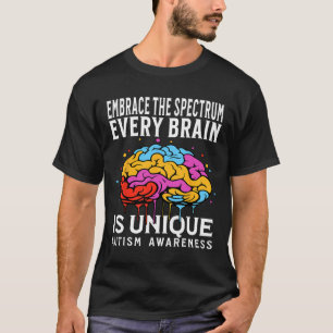 Every Brain Is Unique Autism Awareness Kids Suppor T-Shirt