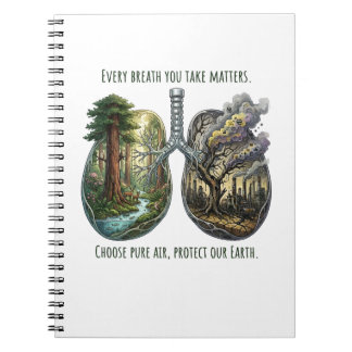 Every Breath Matters Environmental Awareness Art Notebook