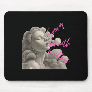 Every Breath S Gift For Fun Of Mindfulness Sticker Mouse Pad