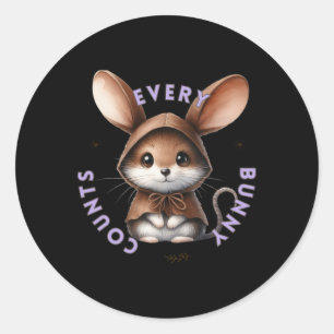 Every Bunny Counts - Mouse Sticker