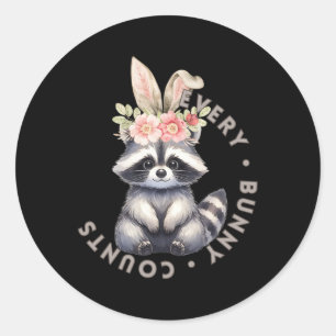 Every Bunny Counts - Racoon Sticker