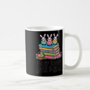 Every bunny loves to read cute easter bunny book coffee mug