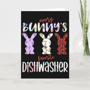 Every Bunny’s Favourite Dishwasher Easter Rabbit _ Card
