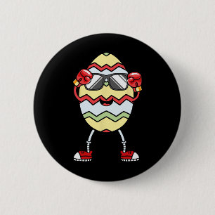 Every Bunny Was Boxing Fighting Funny Eggs Easter  6 Cm Round Badge