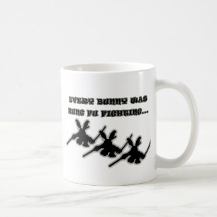Every bunny was kung fu fighting... coffee mug