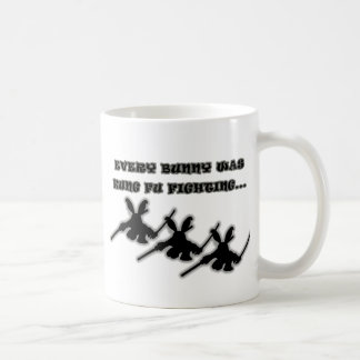 Every bunny was kung fu fighting... coffee mug