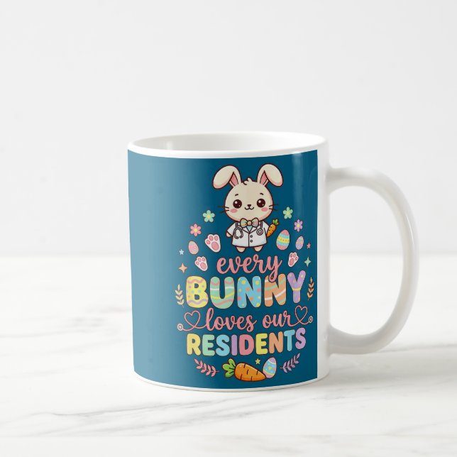 Every bunny was kung fu fighting funny easter coffee mug (Right)