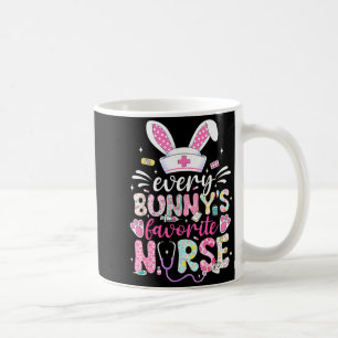 Every Bunnys Favorite Nurse Cute Easter Bunny Nurs Coffee Mug
