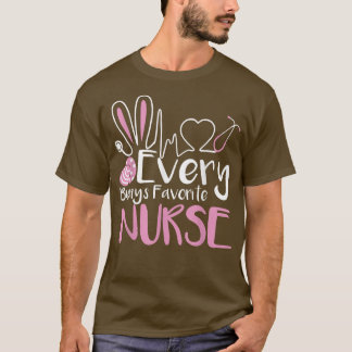Every Bunny's Favorite Nurse Tee Nurse Sarcastic E
