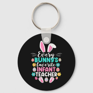 Every Bunny's Favourite Infant Teacher Fun Easter  Key Ring