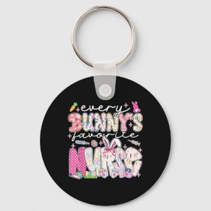 Every Bunnys Favourite Nurse Cute Easter Bunny Key Ring