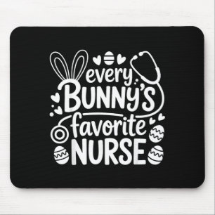 Every Bunnys Favourite Nurse Easter Bunny RN Mouse Pad