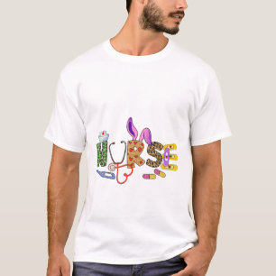 Every Bunny's Favourite Nurse Happy Easter Pills L T-Shirt