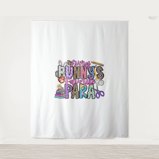 Every Bunnys Favourite Para Tapestry (Front)