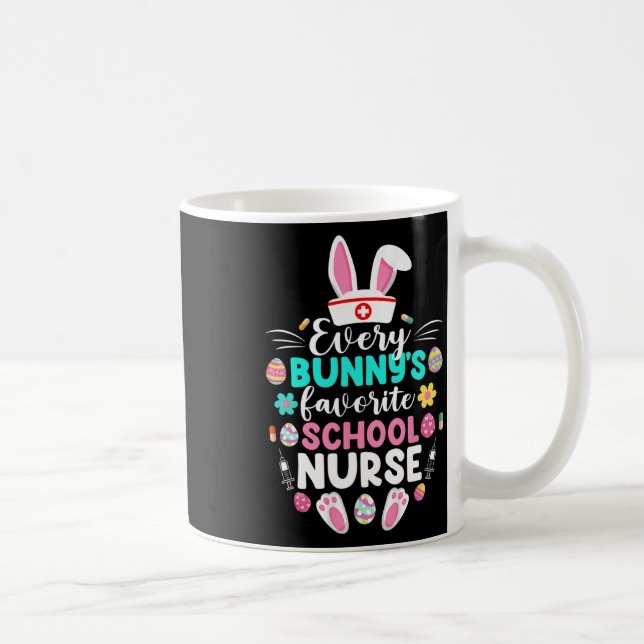 Every Bunny's Favourite School Nurse Funny Easter  Coffee Mug (Right)