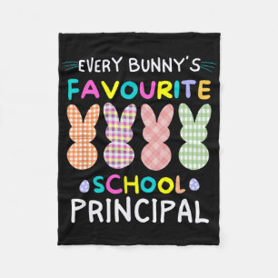 Every Bunnys Favourite School Principal Easter Shi Fleece Blanket
