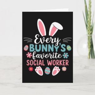 Every Bunny's Favourite Social Worker Tees Funny E Card