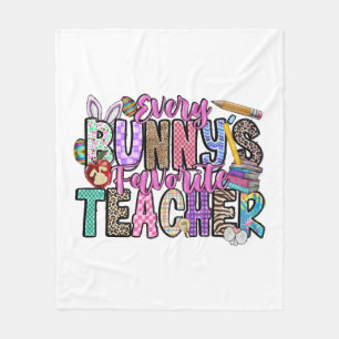 Every Bunnys Favourite Teacher Fleece Blanket