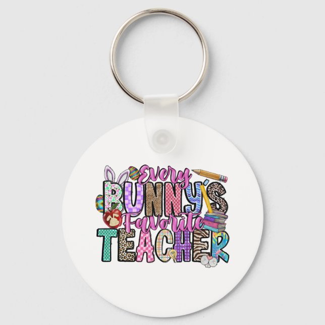 Every Bunnys Favourite Teacher Key Ring (Front)
